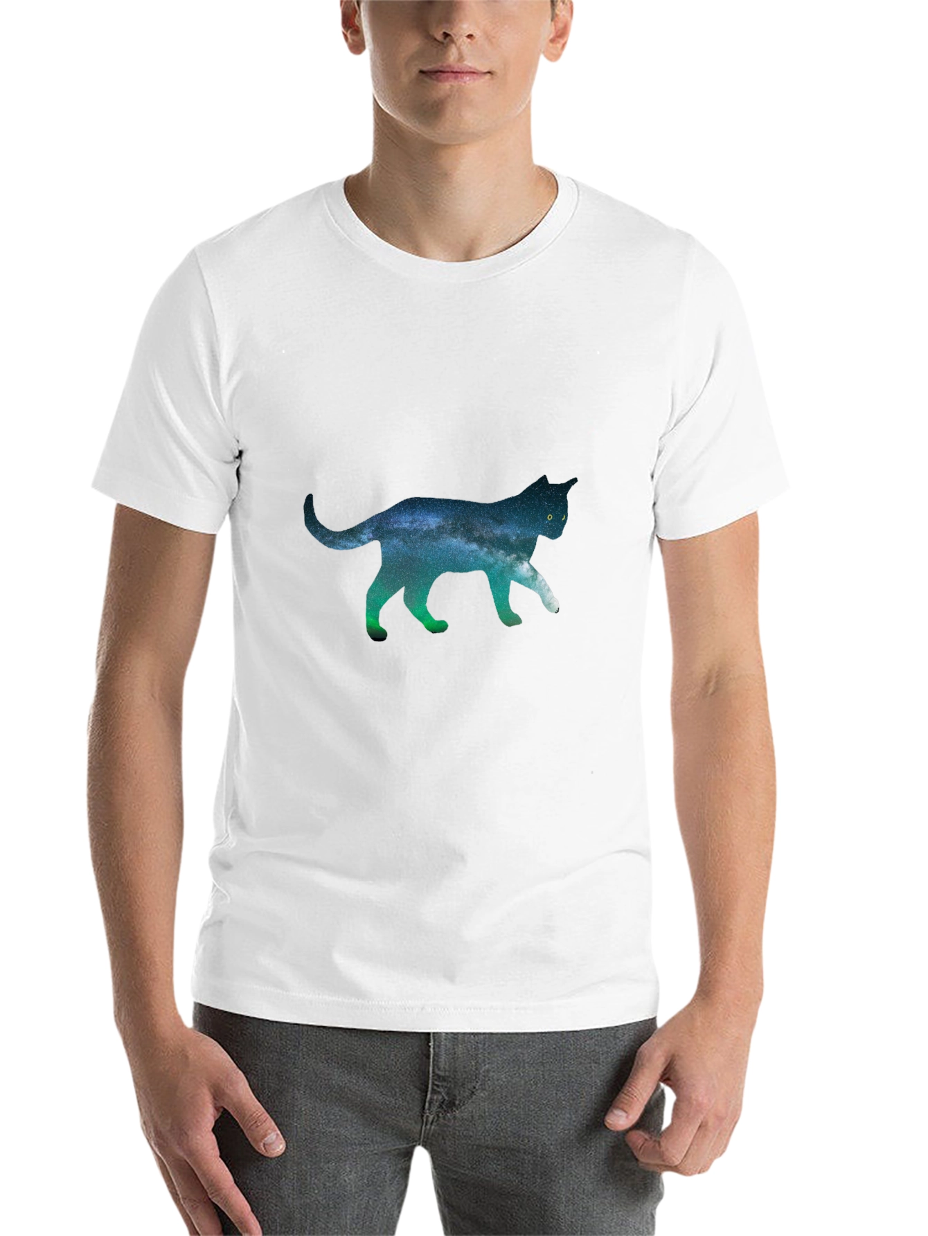 Galaxy Cat T-Shirt - Unique Space Design