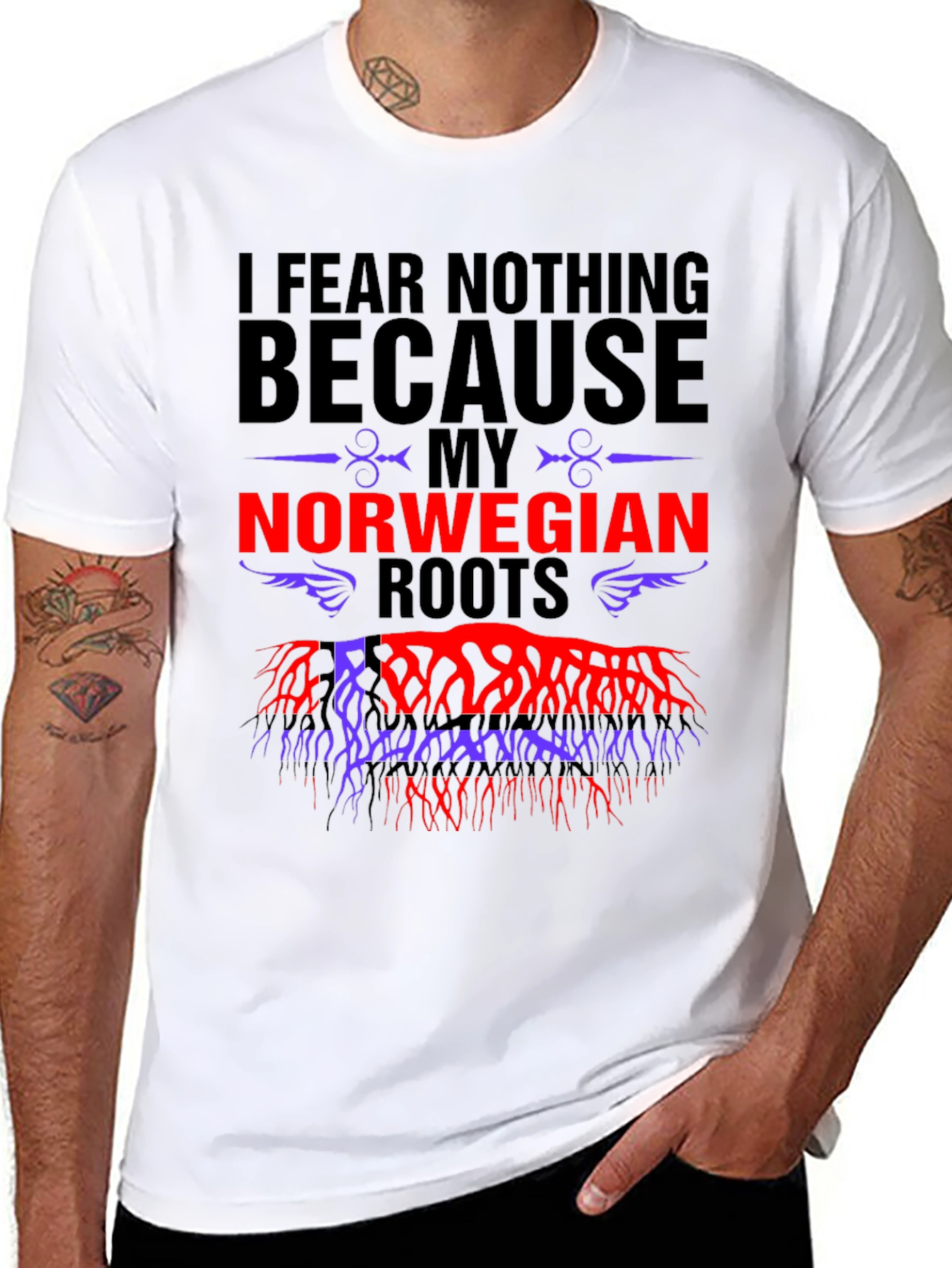 I Fear Nothing Norwegian Roots T-Shirt