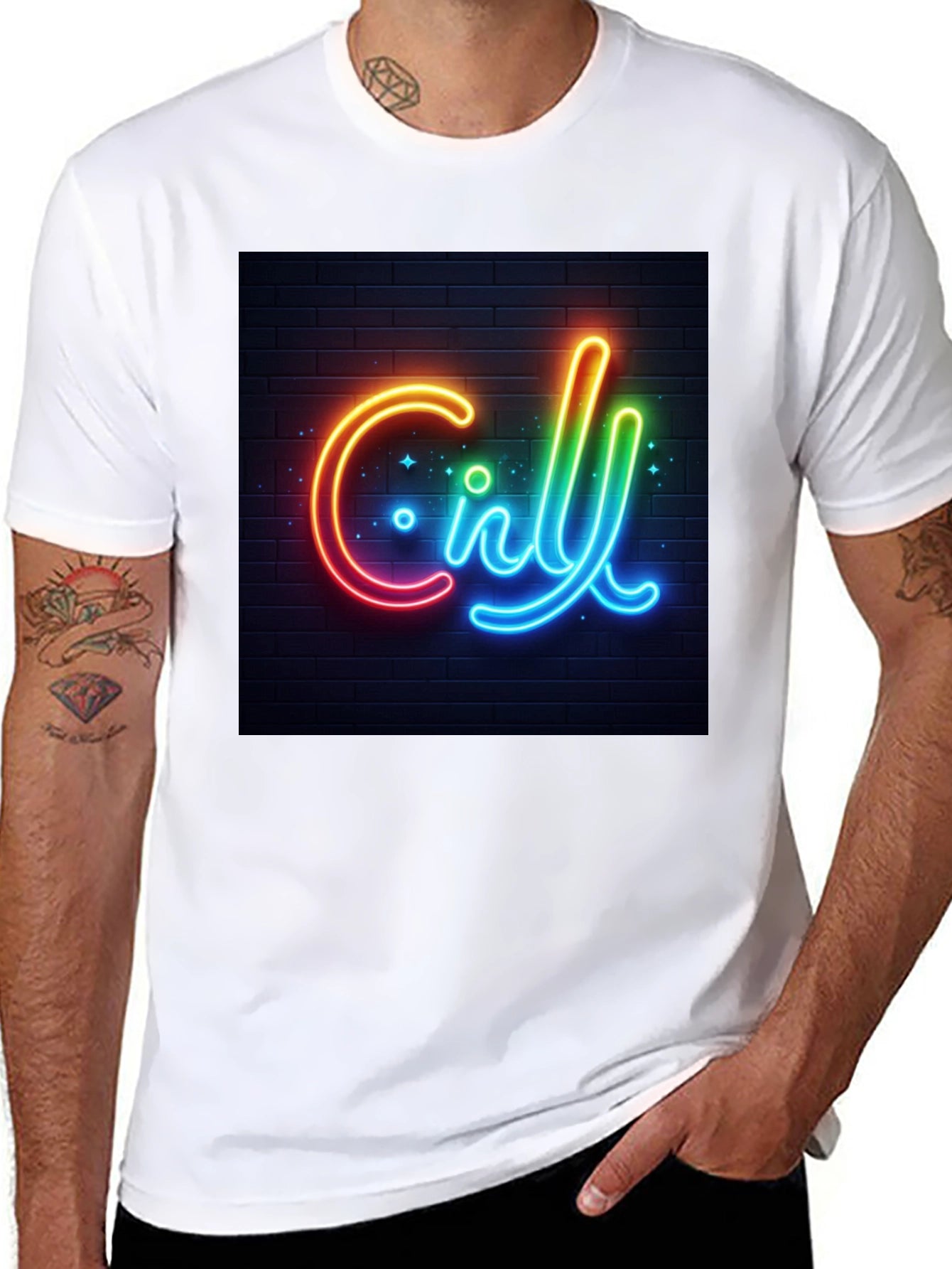 Chill Neon Graphic T-Shirt