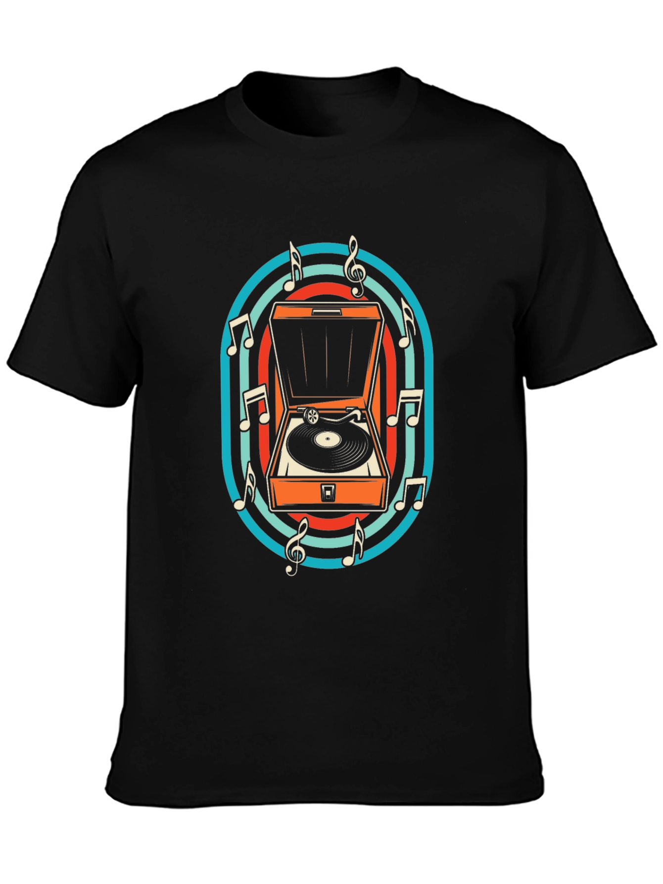 Retro Turntable Music T-Shirt