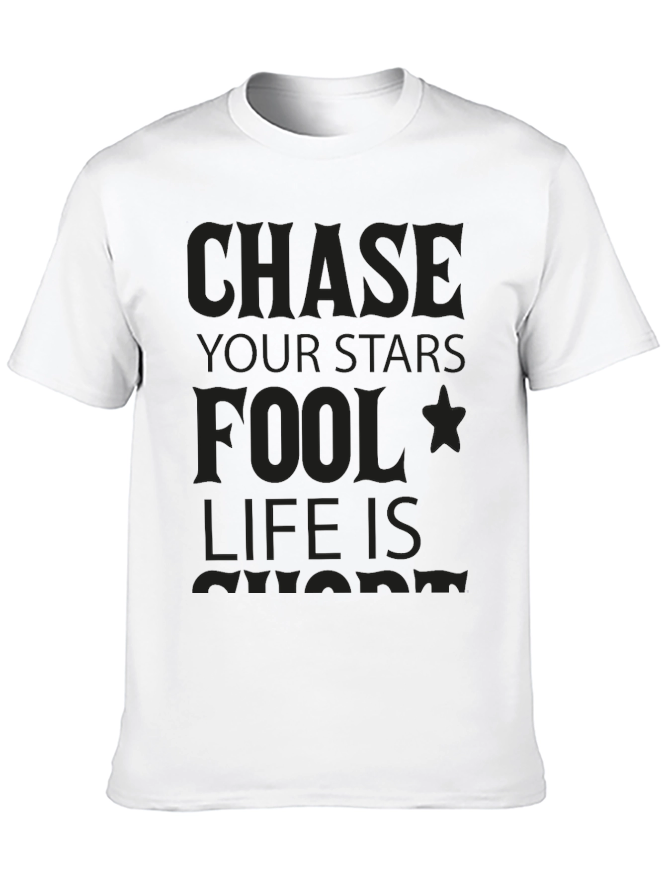 Chase Your Stars Graphic Tee - Black T-Shirt