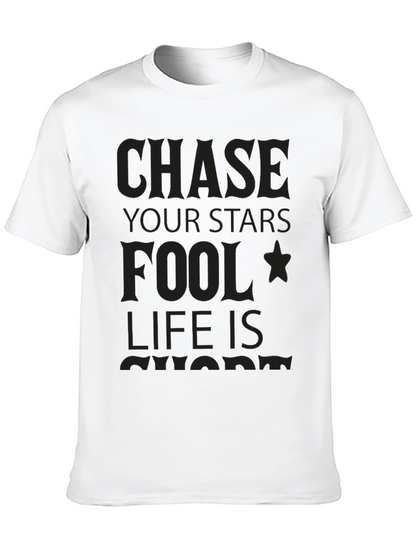 Chase Your Stars Graphic Tee - Black T-Shirt