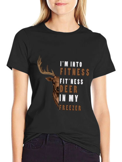 Fitness Deer in My Freezer Graphic T-Shirt
