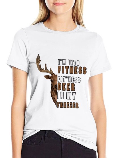 Fitness Deer in My Freezer Graphic T-Shirt