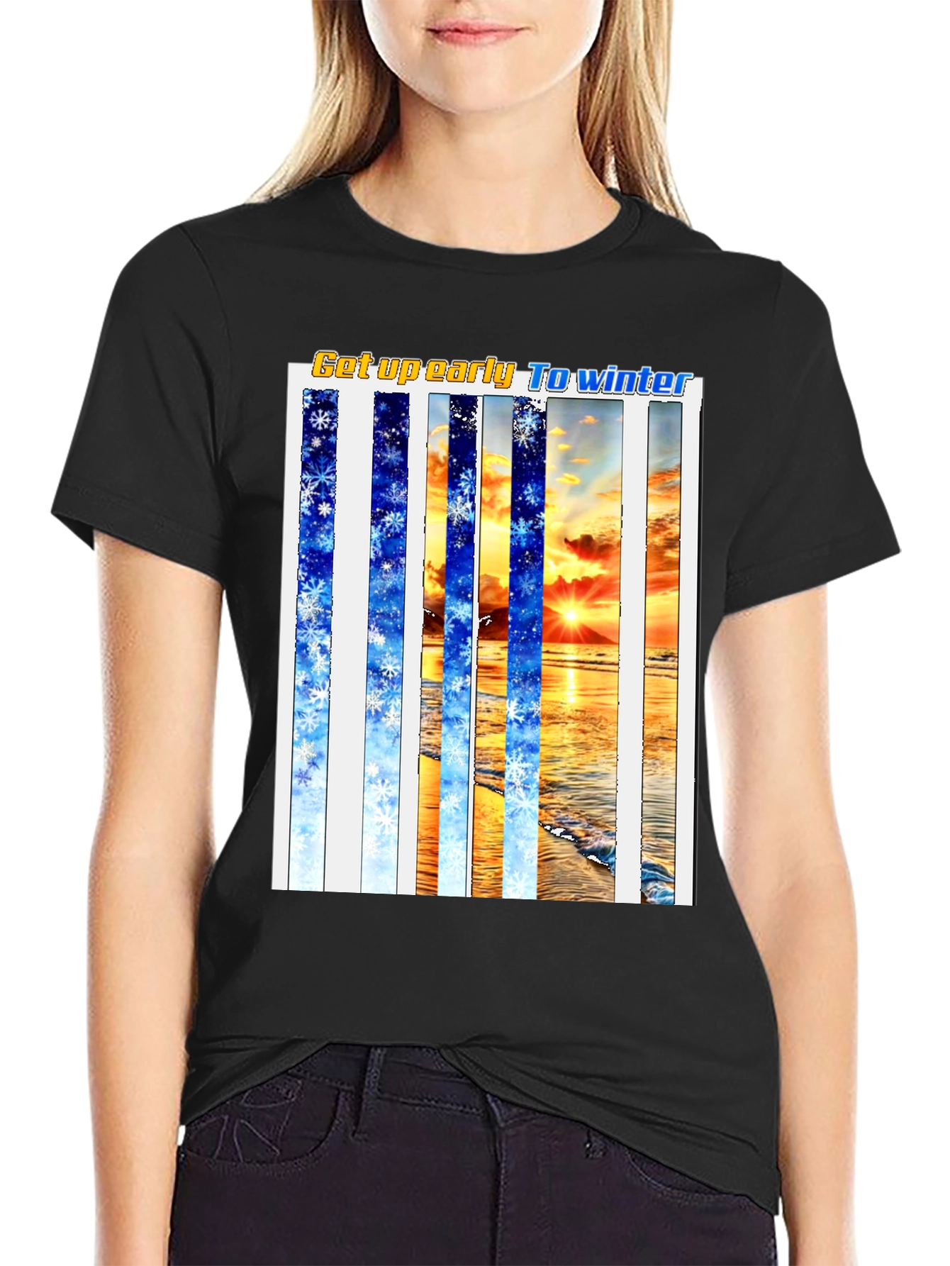 Winter Beach T-Shirt - Get Up Early