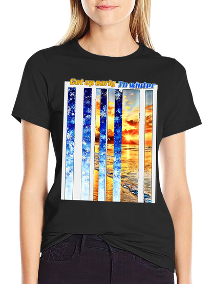 Winter Beach T-Shirt - Get Up Early