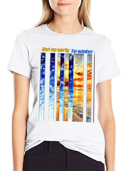 Winter Beach T-Shirt - Get Up Early