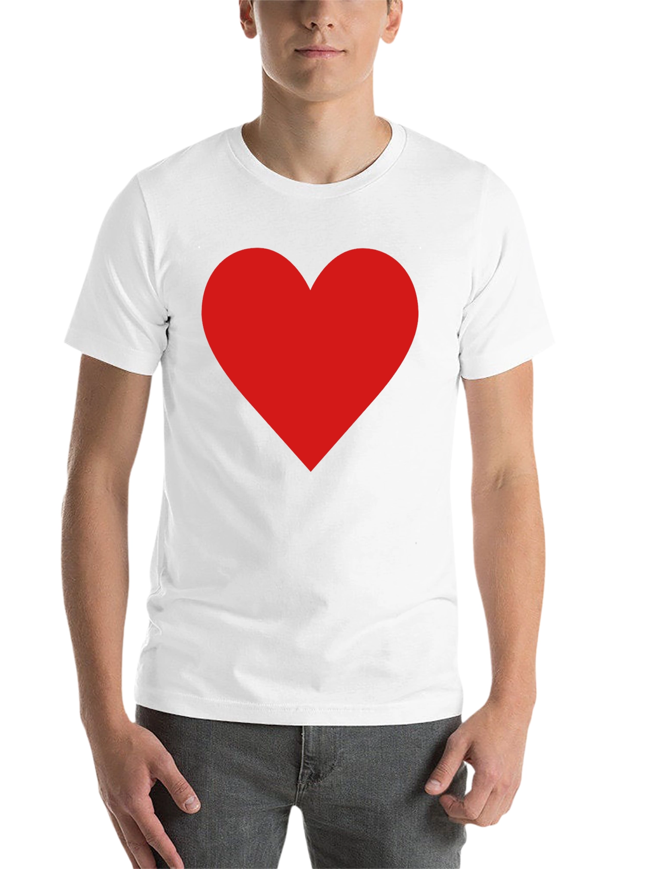 Red Heart Graphic Tee - Classic Black T-Shirt