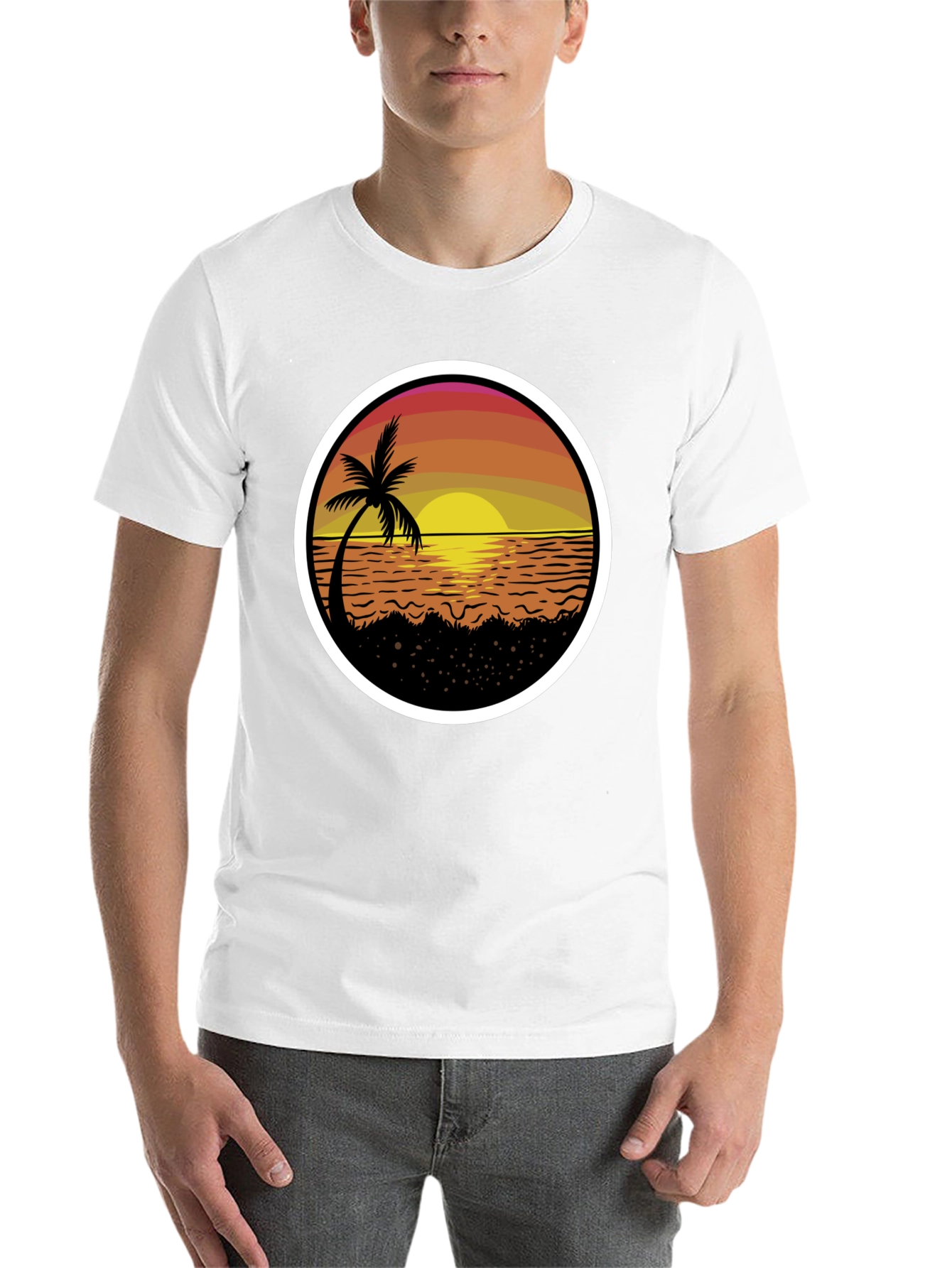 Sunset Palm Tree T-Shirt