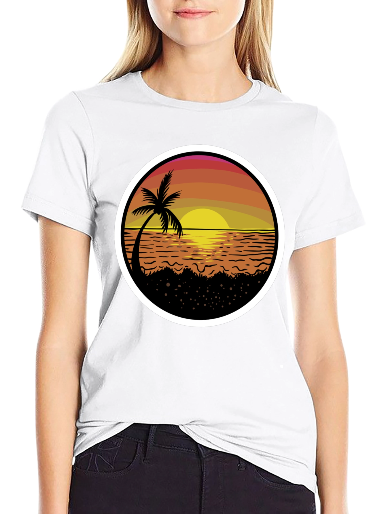 Sunset Palm Tree T-Shirt