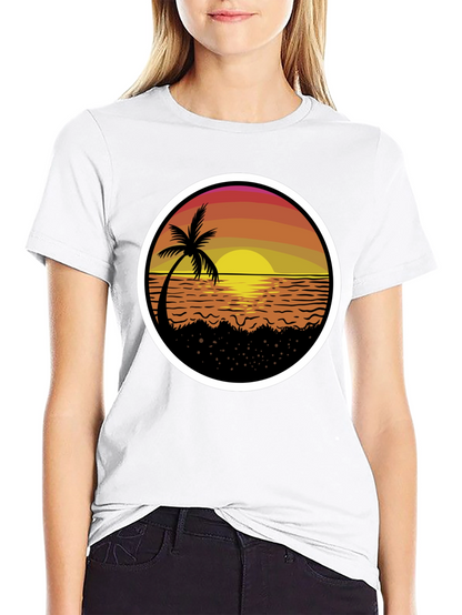 Sunset Palm Tree T-Shirt