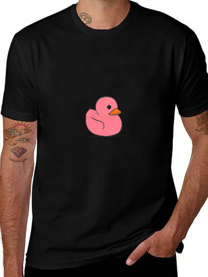 Pink Duck Graphic Tee - Casual Comfort