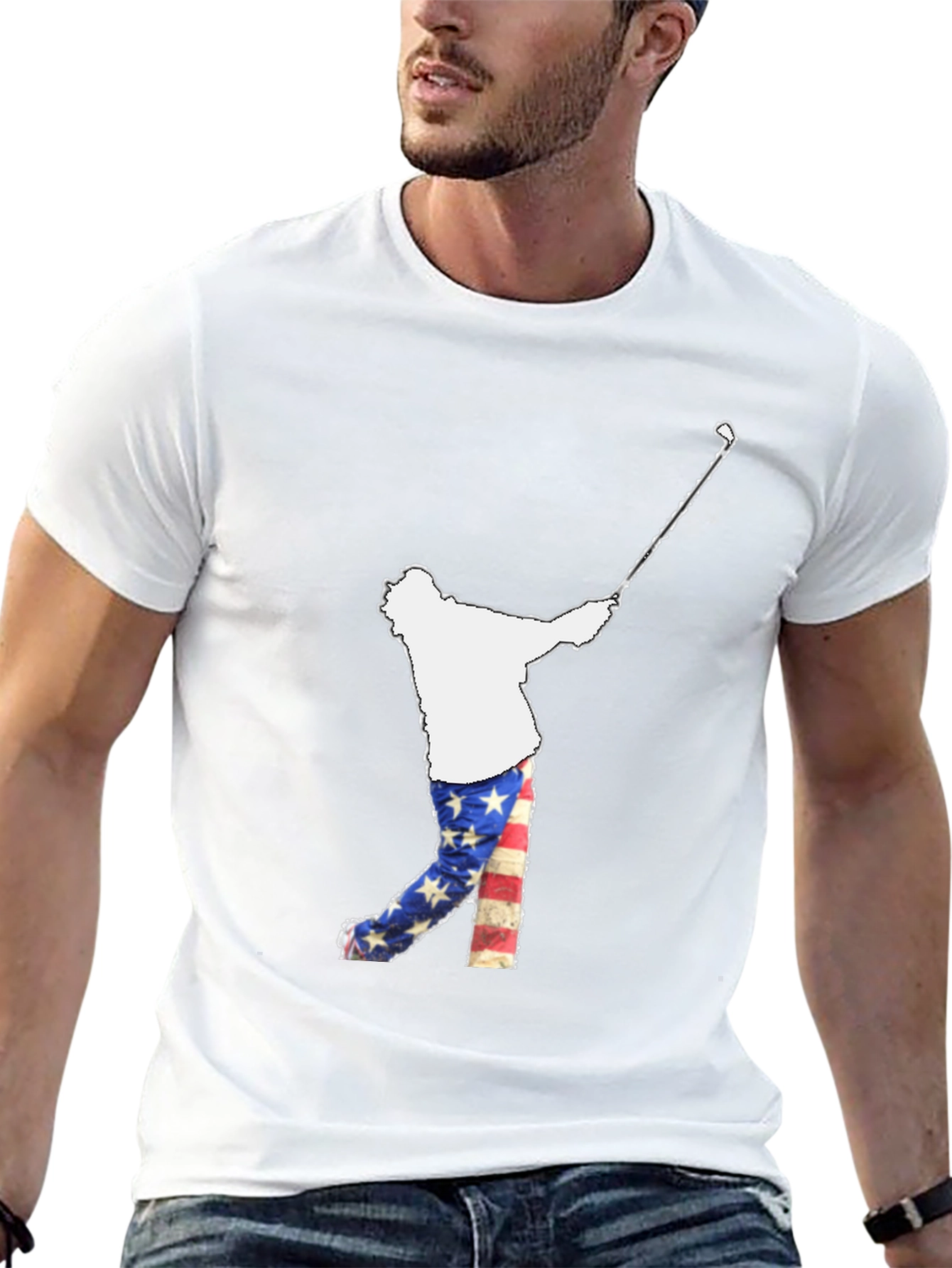 Golfing USA Flag Tee