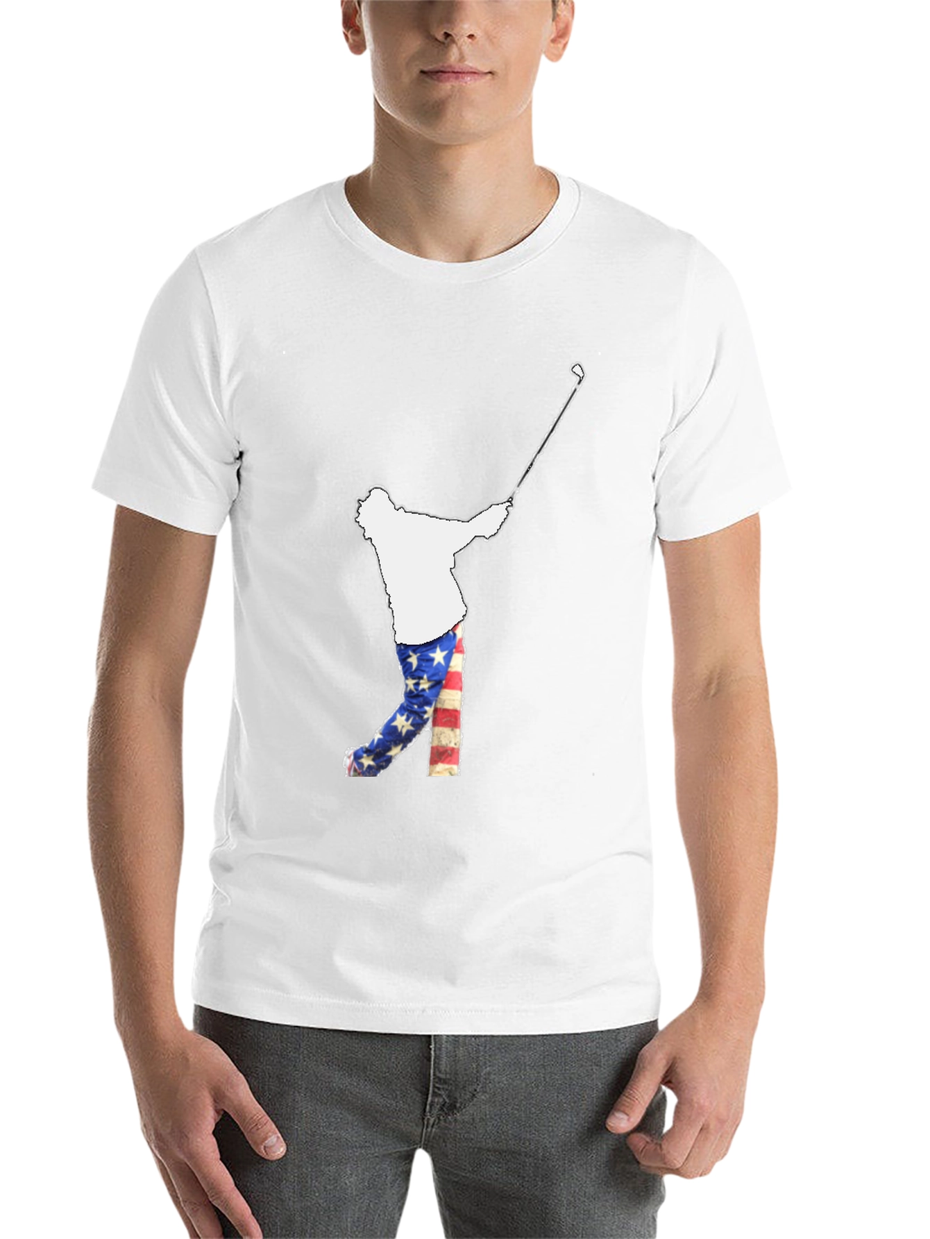 Golfing USA Flag Tee