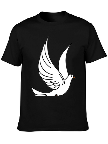 Dove Graphic Print Black T-Shirt