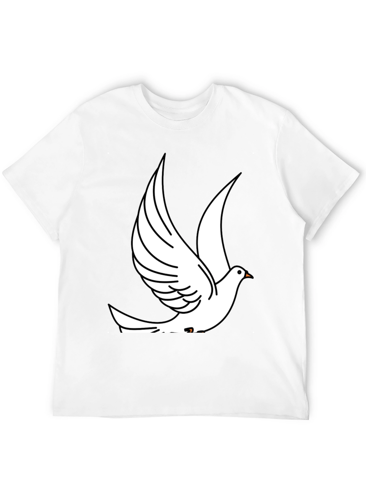 Dove Graphic Print Black T-Shirt