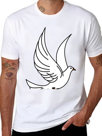 Dove Graphic Print Black T-Shirt