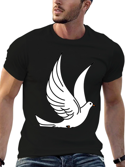 Dove Graphic Print Black T-Shirt