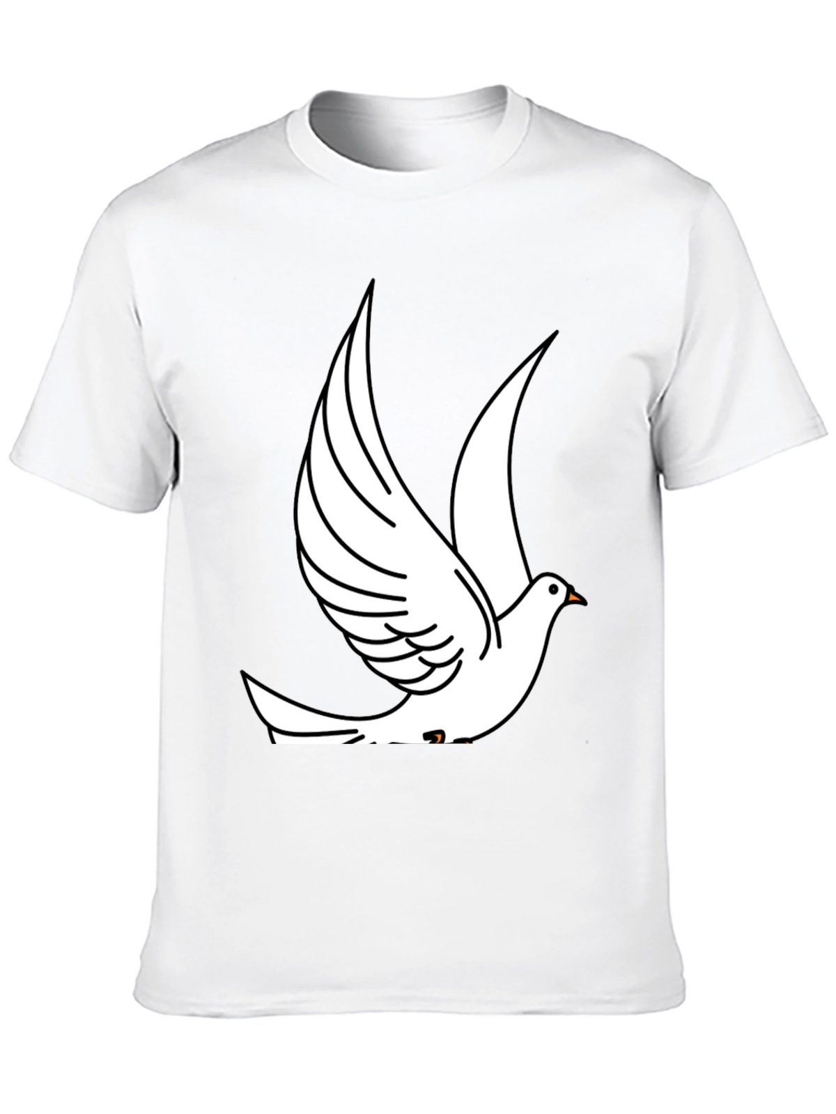 Dove Graphic Print Black T-Shirt