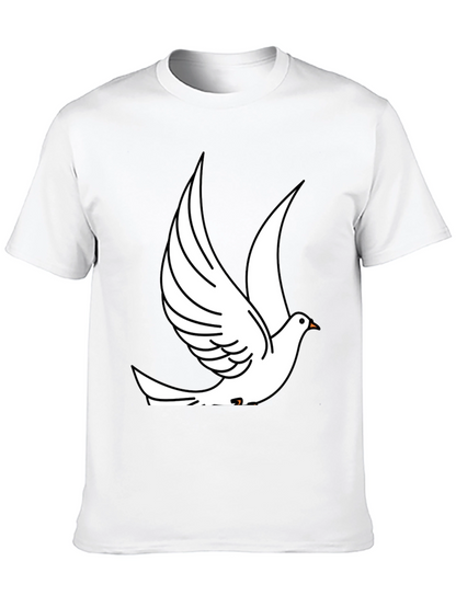 Dove Graphic Print Black T-Shirt