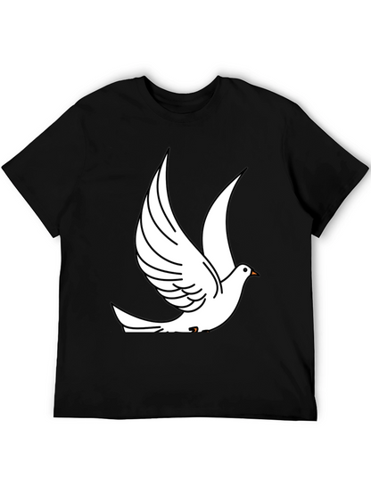 Dove Graphic Print Black T-Shirt