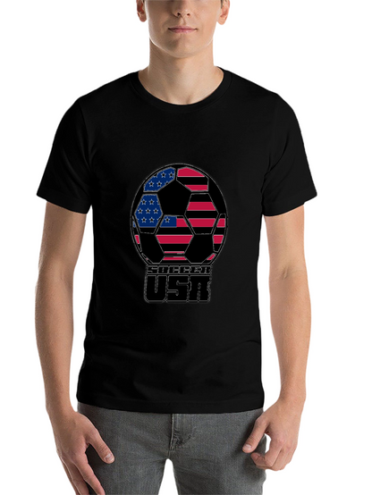 USA Soccer Ball Graphic T-Shirt