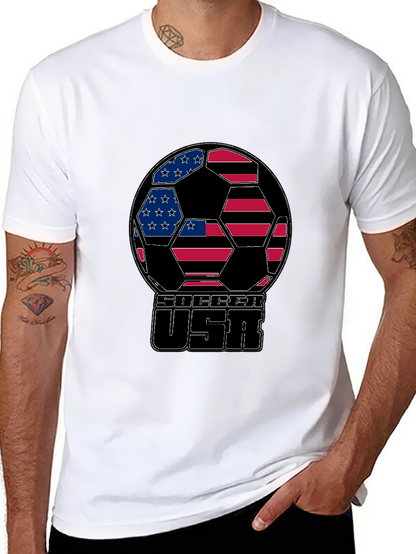 USA Soccer Ball Graphic T-Shirt