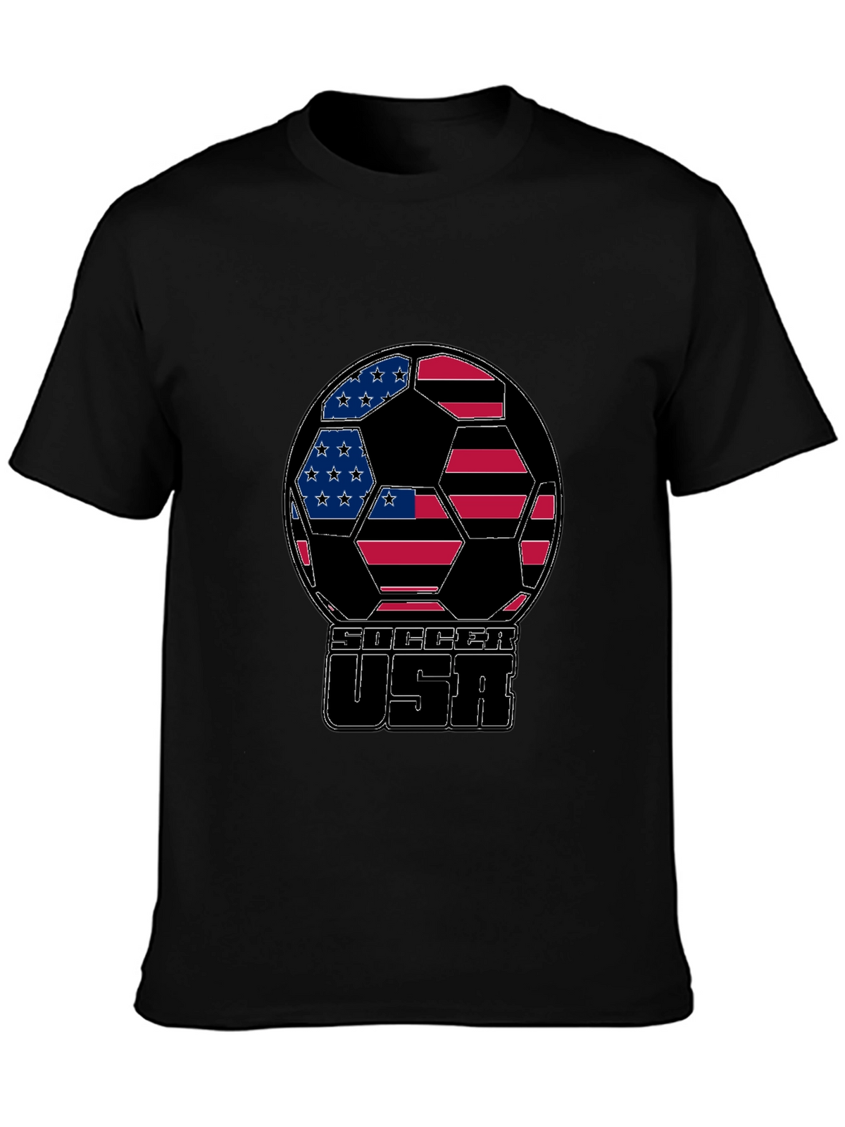USA Soccer Ball Graphic T-Shirt
