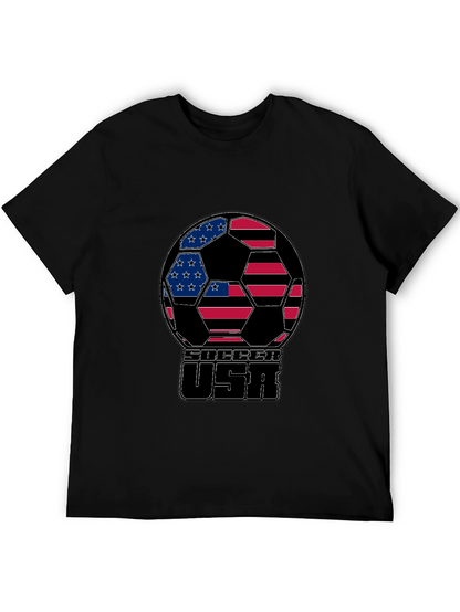 USA Soccer Ball Graphic T-Shirt
