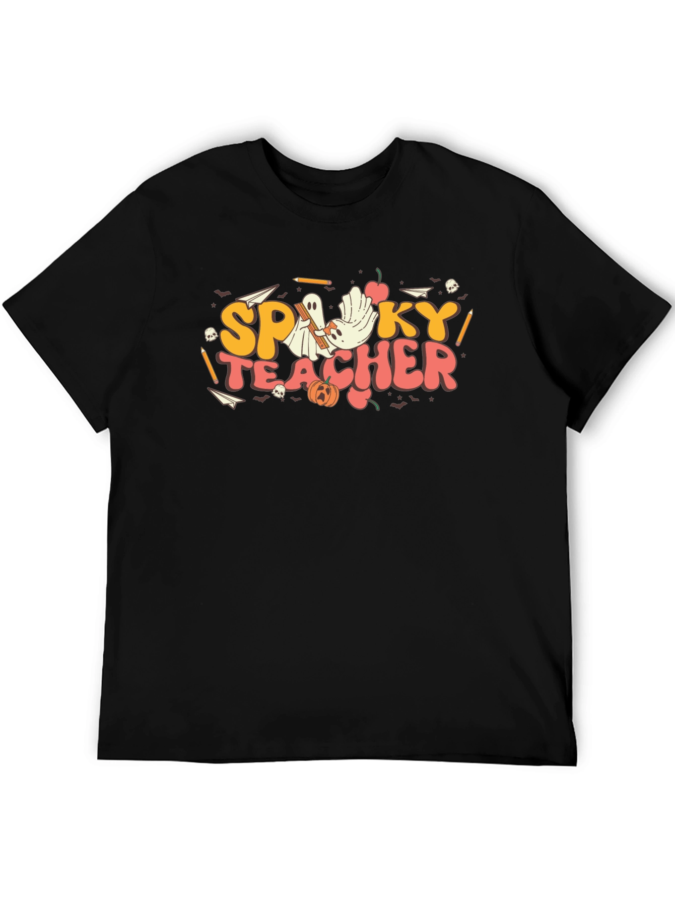 Spooky Teacher Graphic T-Shirt - Halloween Style