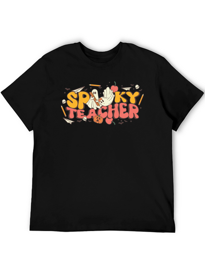 Spooky Teacher Graphic T-Shirt - Halloween Style