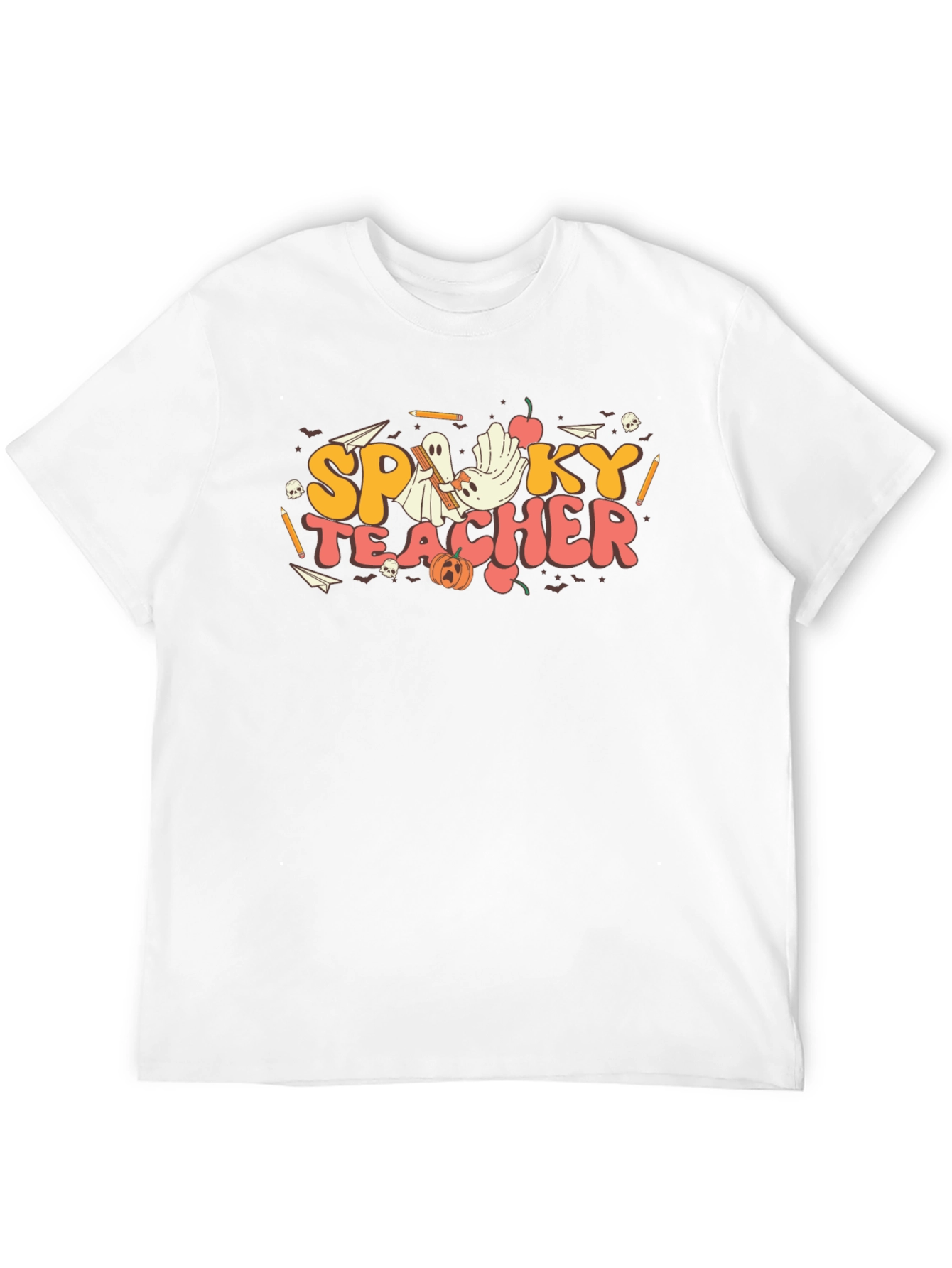Spooky Teacher Graphic T-Shirt - Halloween Style