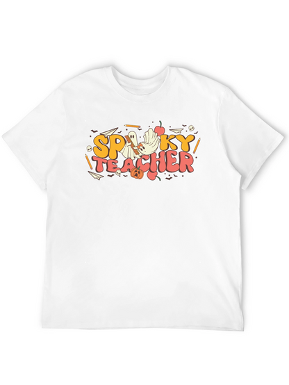 Spooky Teacher Graphic T-Shirt - Halloween Style