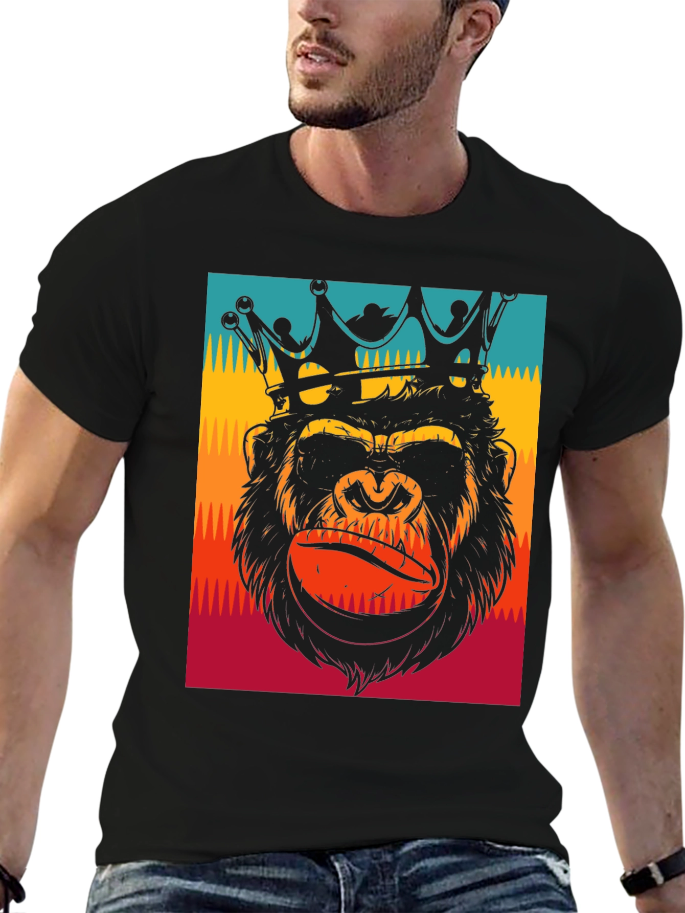King Gorilla Graphic Tee - Modern Style
