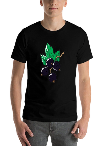 Black Graphic Tee - Currant Cartoon Design