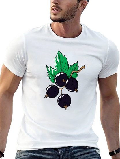 Black Graphic Tee - Currant Cartoon Design