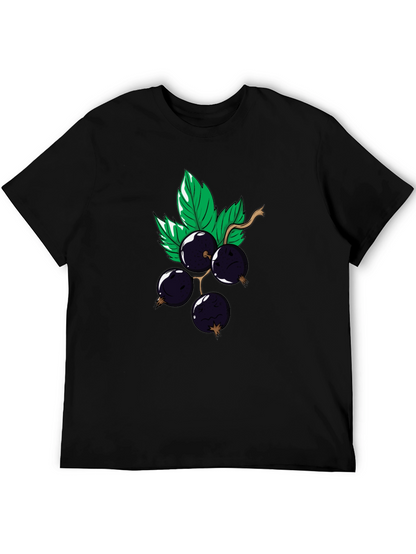 Black Graphic Tee - Currant Cartoon Design