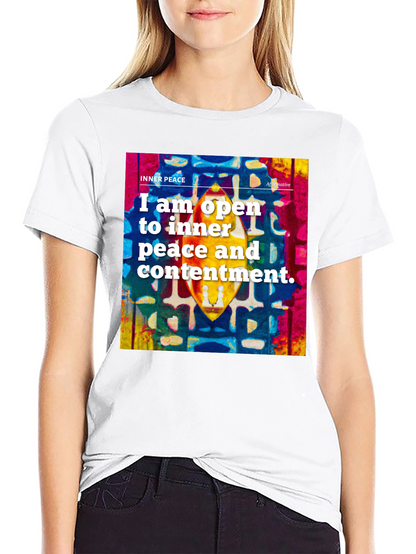 Inner Peace Affirmation T-Shirt - Positive Vibes