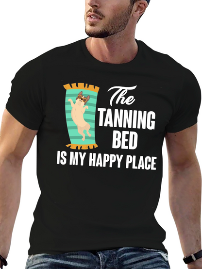 Tanning Bed Happy Place T-Shirt