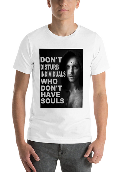 Dont Disturb Souls Graphic Tee - Black Cotton T-Shirt