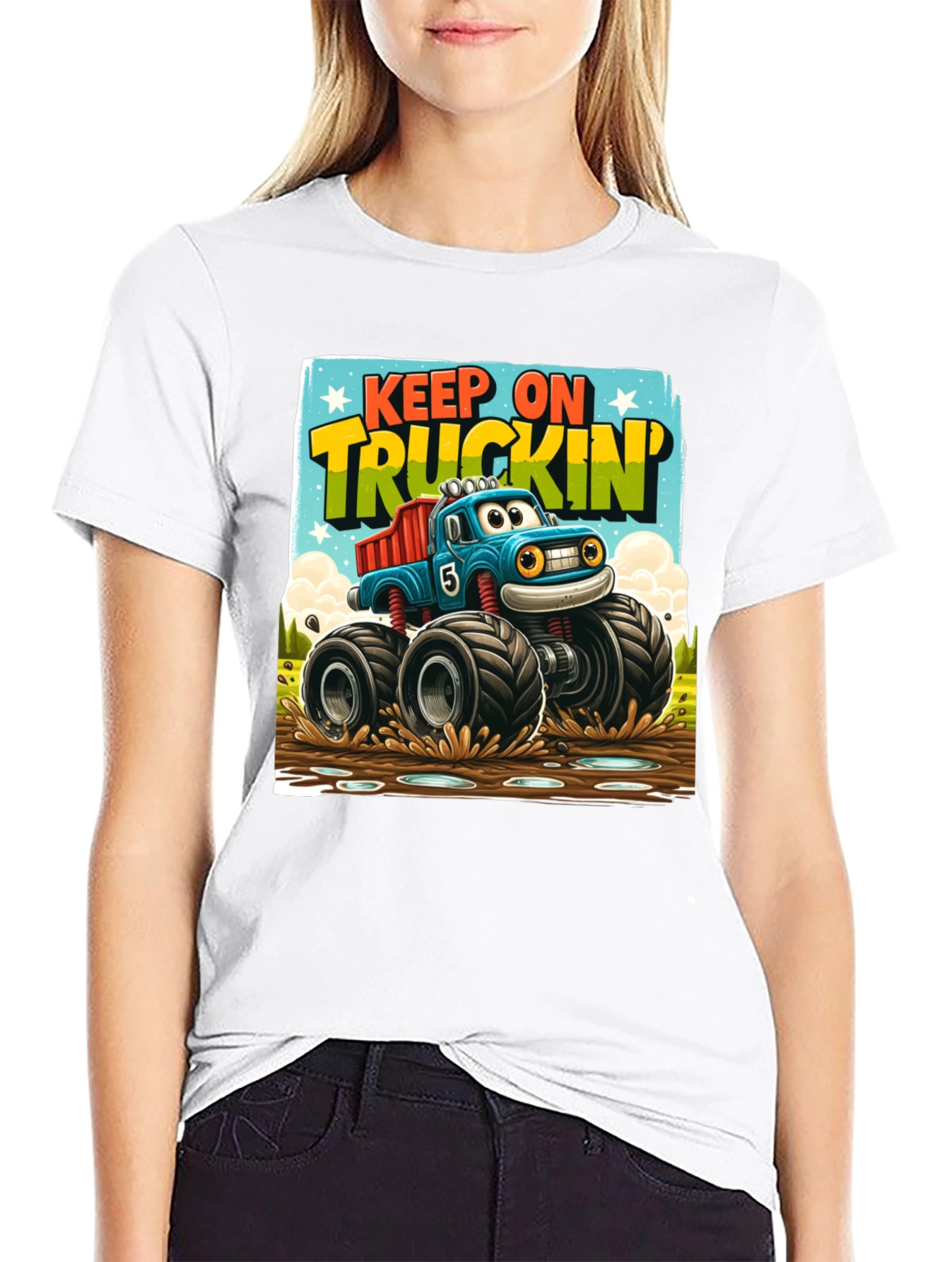 Keep On Truckin Monster Truck T-Shirt