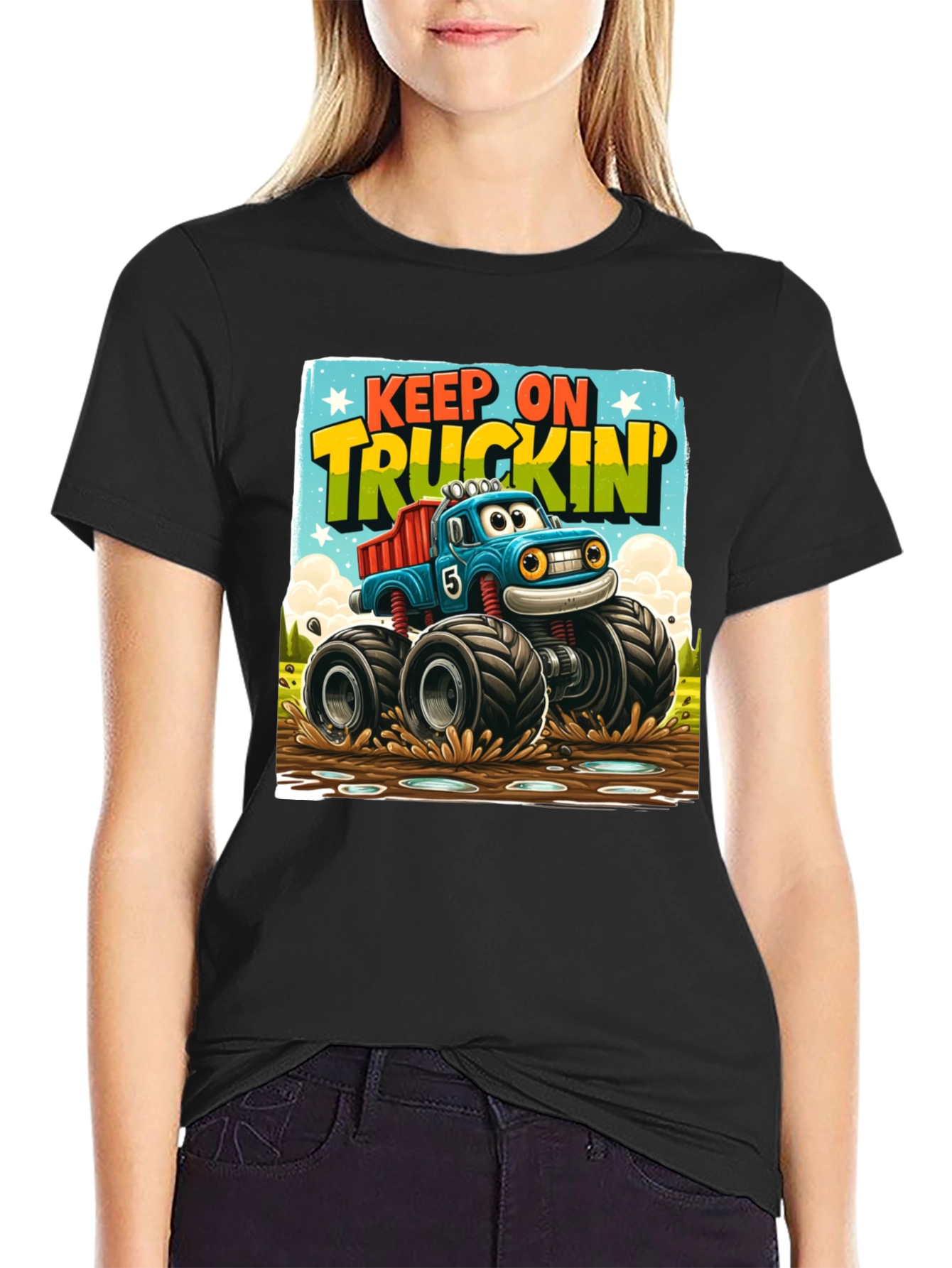 Keep On Truckin Monster Truck T-Shirt