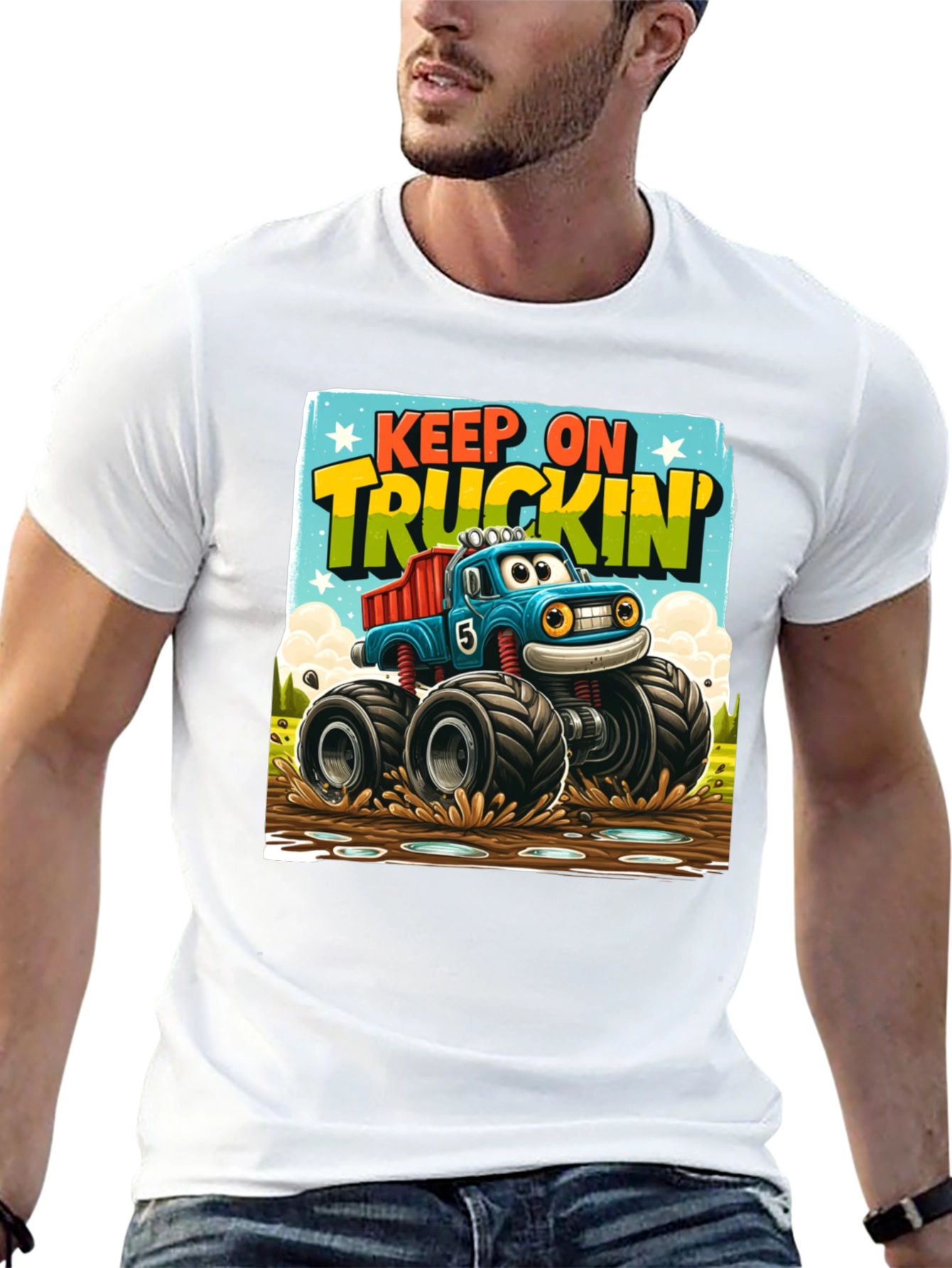 Keep On Truckin Monster Truck T-Shirt