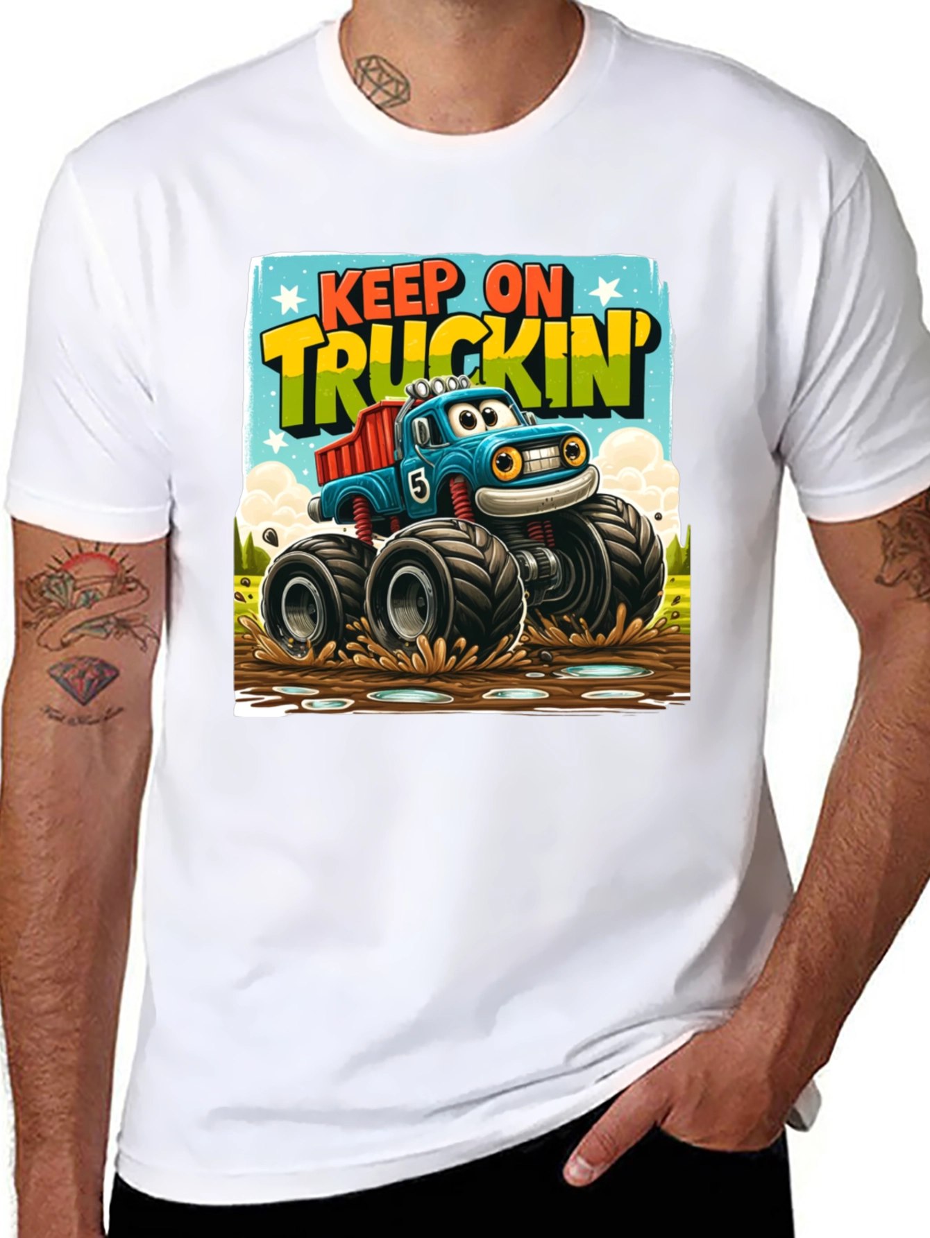 Keep On Truckin Monster Truck T-Shirt