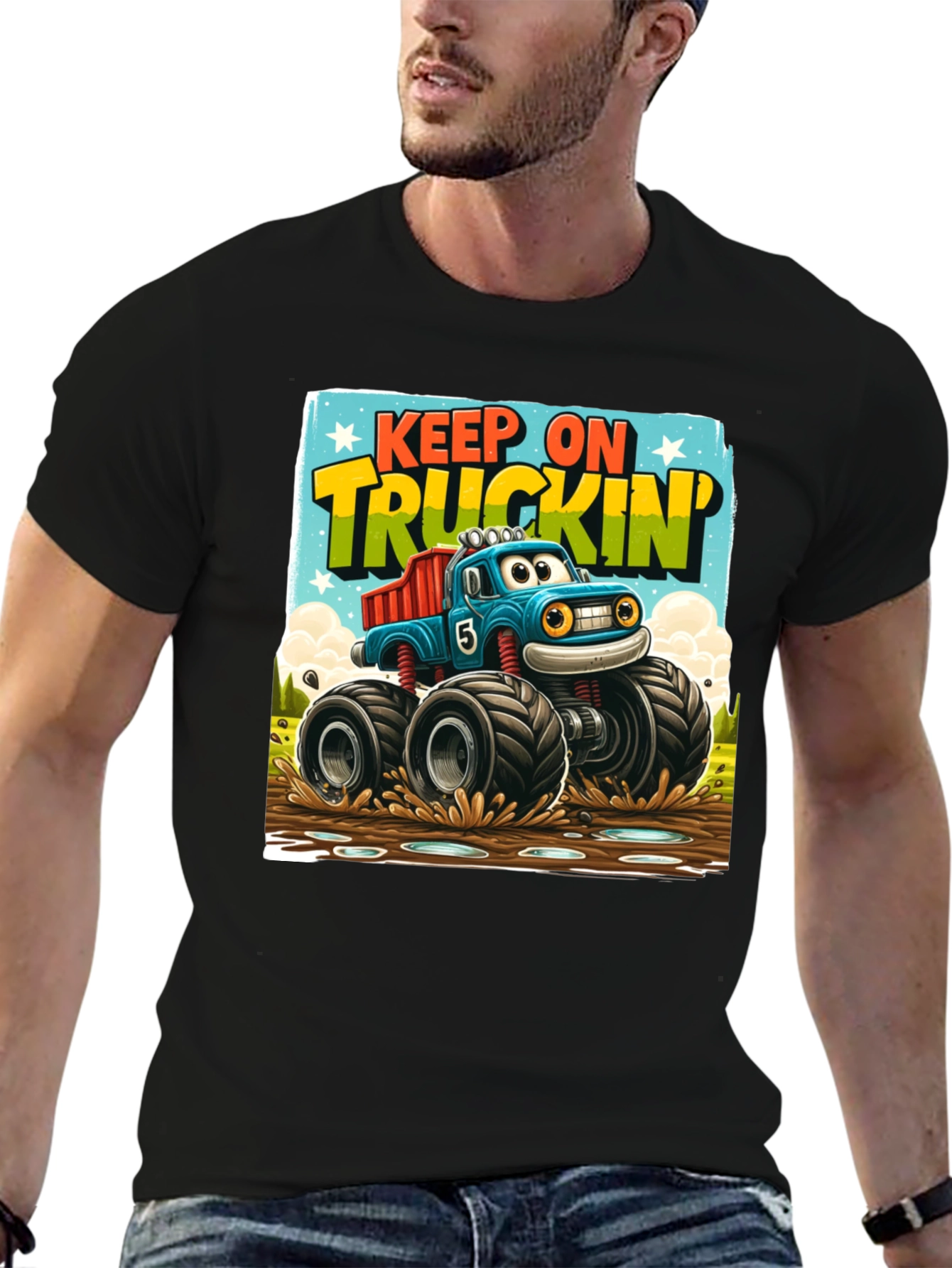 Keep On Truckin Monster Truck T-Shirt