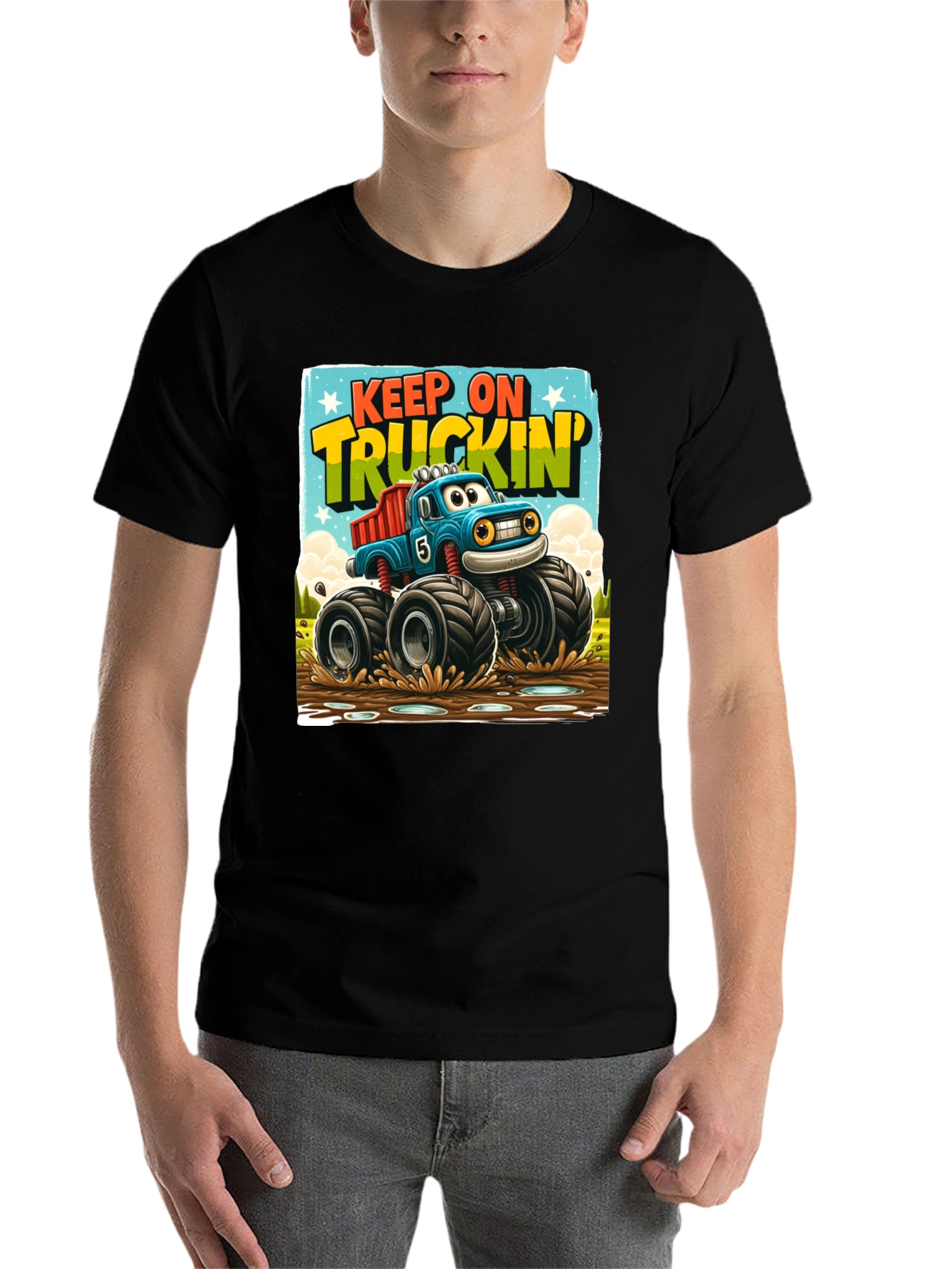 Keep On Truckin Monster Truck T-Shirt