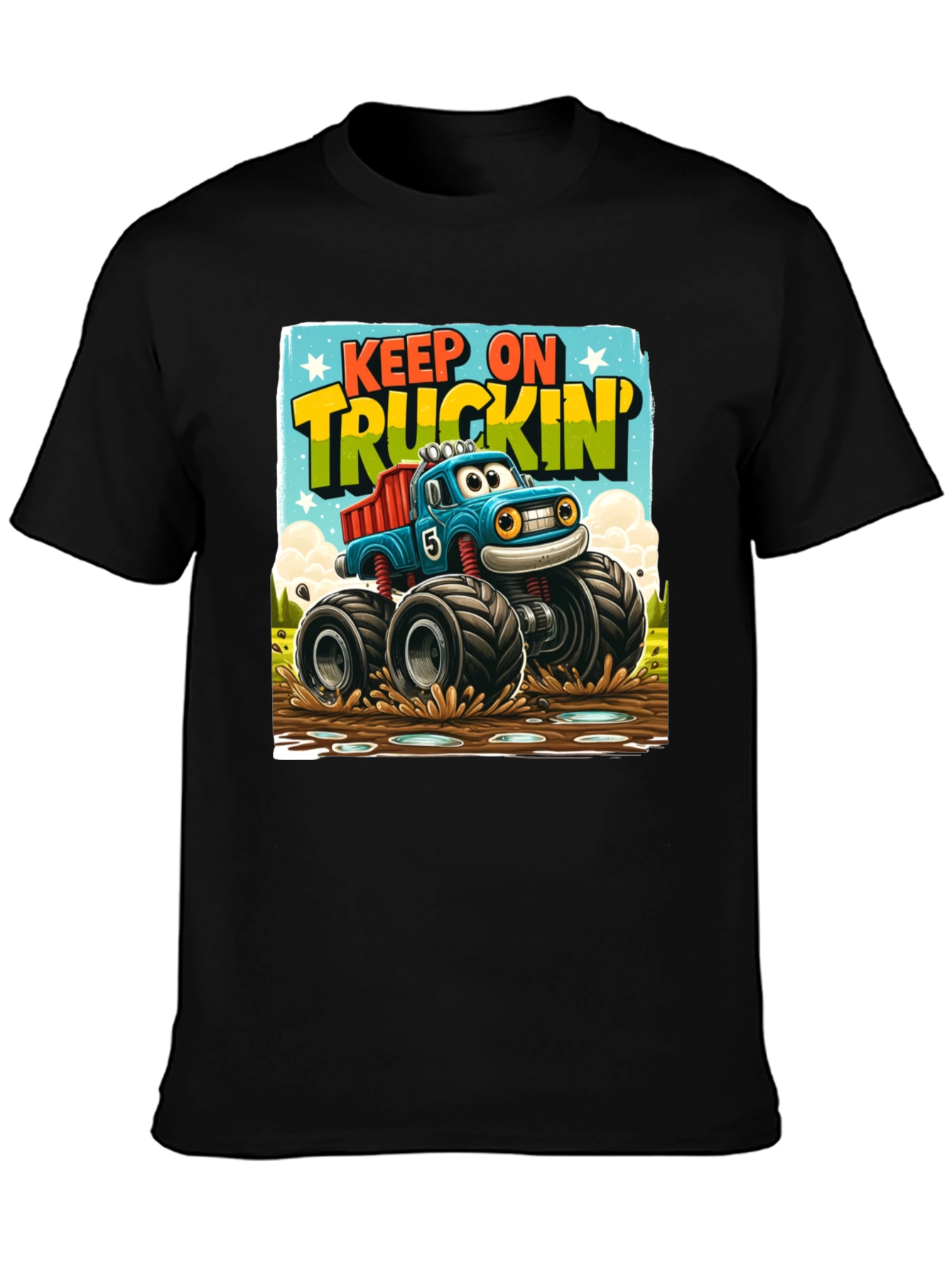 Keep On Truckin Monster Truck T-Shirt