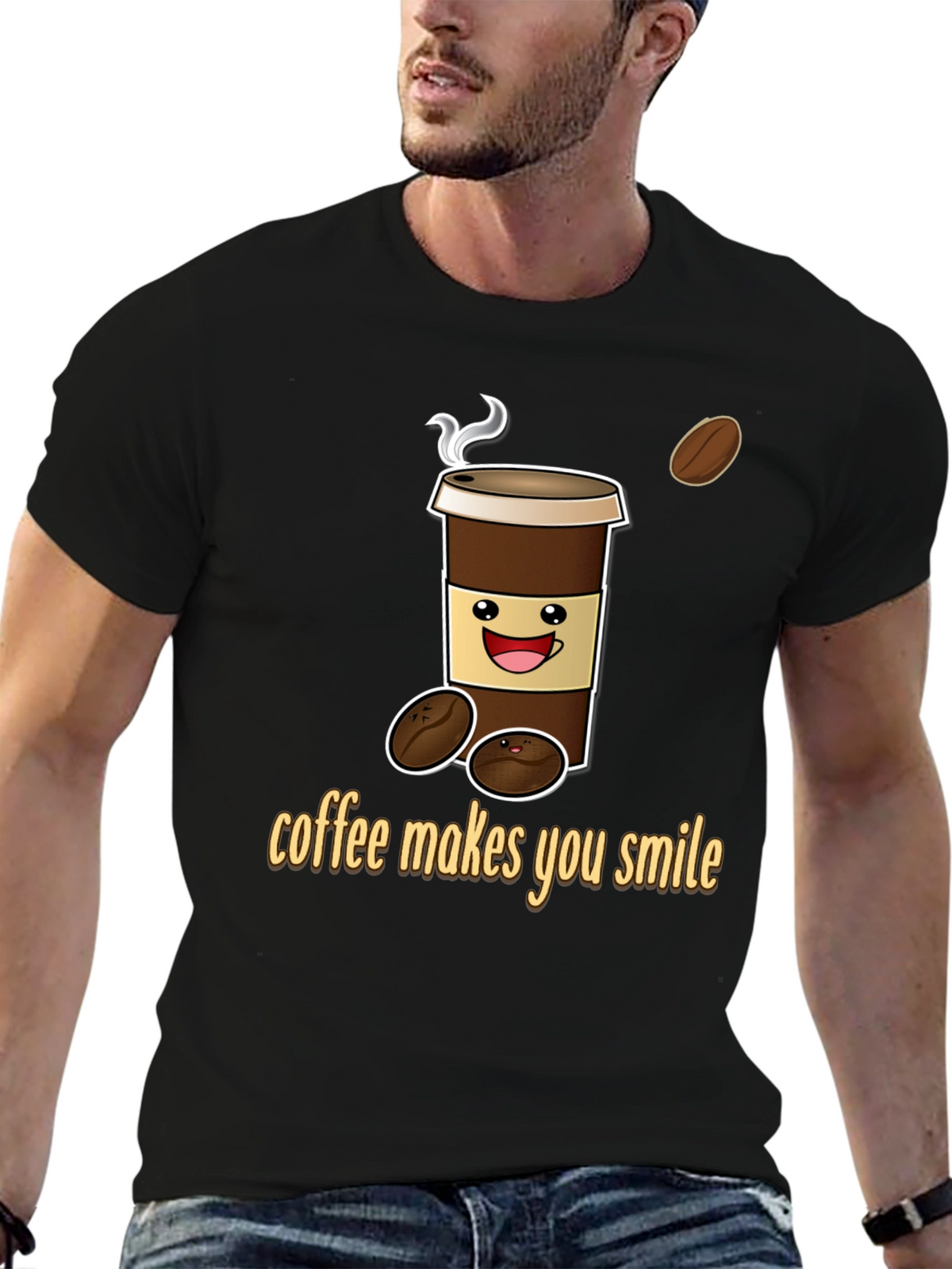 Coffee Makes You Smile Graphic Tee