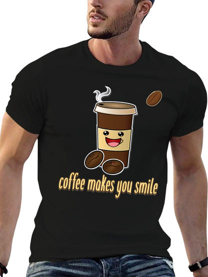 Coffee Makes You Smile Graphic Tee