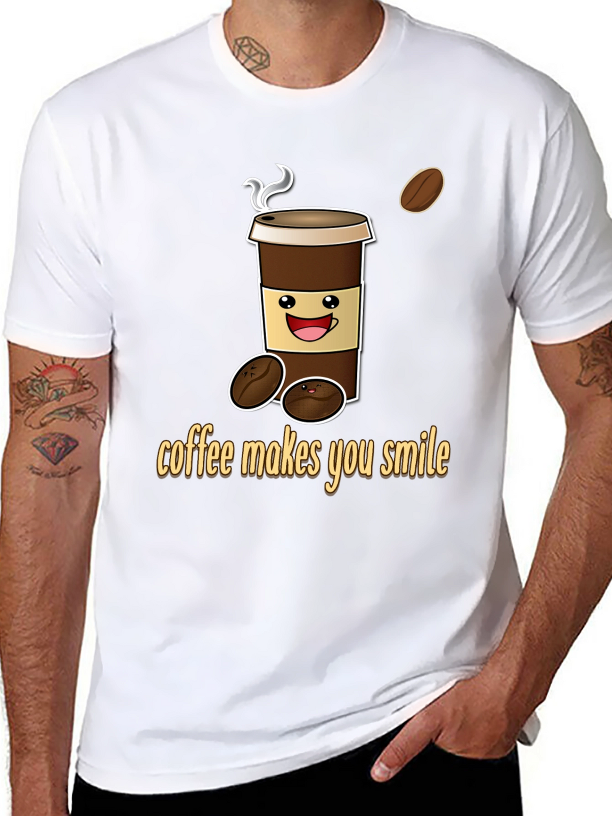 Coffee Makes You Smile Graphic Tee